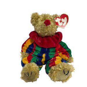 Ty Attic Treasures Piccadilly Bear Plush Clown With Tag 1993 Rainbow Outfit